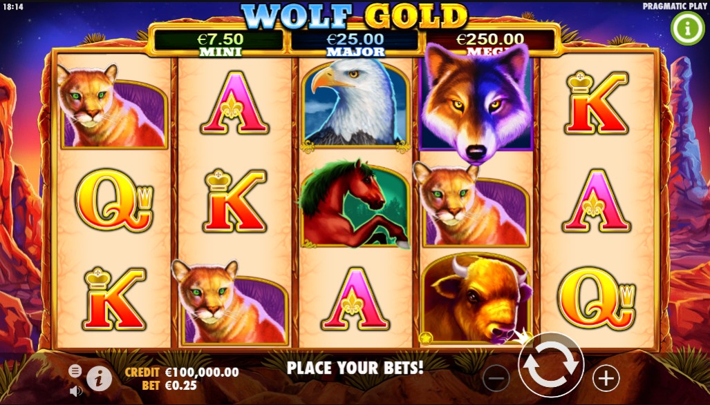 Wolf Gold Slot play
